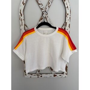 WSLY Wesley Driggs Mesh Crop Top Tee Size Small